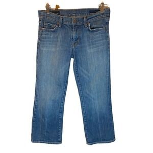 Citizens of Humanity Kelly 063 Low Waist Cropped‎ Jeans Blue Medium Wash 30